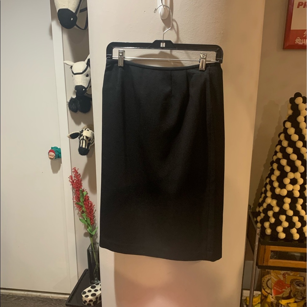 Evan Picone Black Pencil Skirt